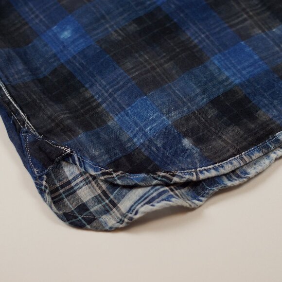 John Varvatos U.S.A. Reversible Plaid Cotton Shirt - Picture 7 of 14